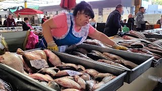 Одесса сегодня 16.09.2022 Рынок Привоз Свежая Рыба. Цены на рыбу. Привоз Рыба