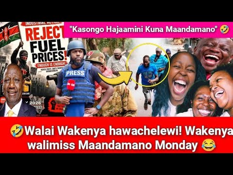 🤣💥Aki Wakenya Wameamua Kasongo ni WANTAM! Hii Maandamano ya leo ni Moja Mwecheche Walai!Hawataamini😂