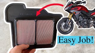 How to Replace Yamaha FJ09 Air Filter - MT09 FZ09 & Tracer