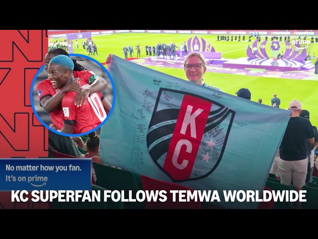 KC Superfan Supports Temwa Chawinga All Over The World 🩵