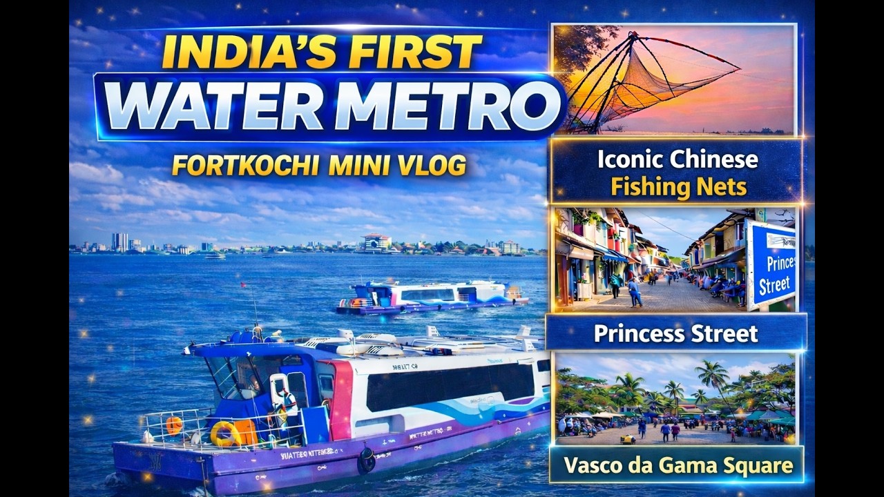 DAY 4 OF EXPLORING KERALA | India’s First Water Metro 🌊🚤 | Fort Kochi | Kerala’s Hidden Coastal Gem🌴