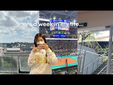 dear diary [entry #17]: week in my life (school vlog + watched the UAAP) 🏹🏛 | Mikee Abueg