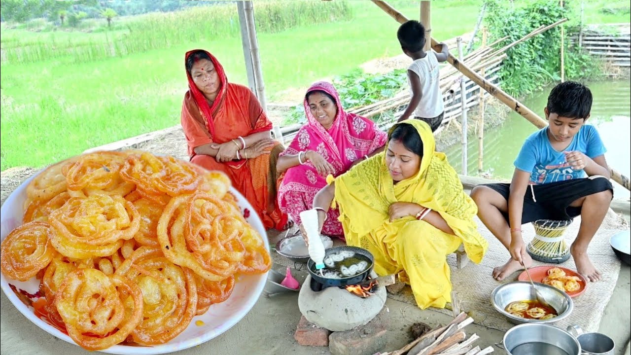 মাত্র 15 মিনিটে ভেতরে রসালো বাইরে মুচমুচে মেলার দোকানের মতো জিলাপি রেসিপি|| instant jilebi recipe