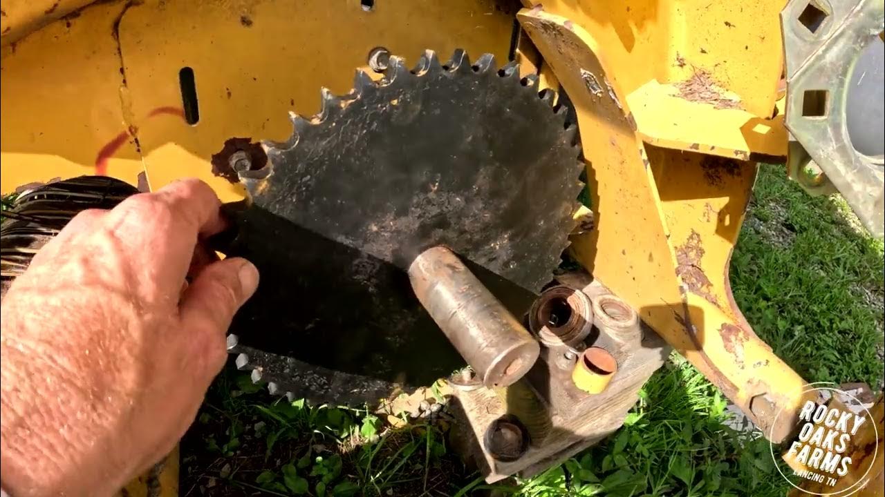 Vermeer 5410 Rebel (repair & restore) replacing chains, sprockets, and