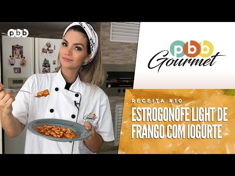 PBB Gourmet #10 - Estrogonofe de Frango Light com Iogurte