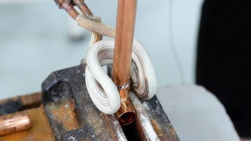 Portable induction heating head for soldering #inductionheating #brazing #welding #machine #copper