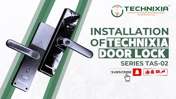 Install a Smart Door Lock Easily | Trending Installatin video | Technixia #viralvideos #easyhacks