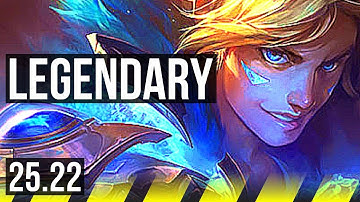 EZREAL & Sona vs CAITLYN & Thresh (ADC) | 12/2/9, Legendary | EUW Challenger | 25.22