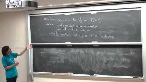 Kevin Costello: Supersymmetric gauge theory and derived geometry, Lecture 3