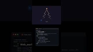 Christmas Tree Animation with HTML CSS JavaScript #Shorts #WebDevelopment #CodingChristma #viral