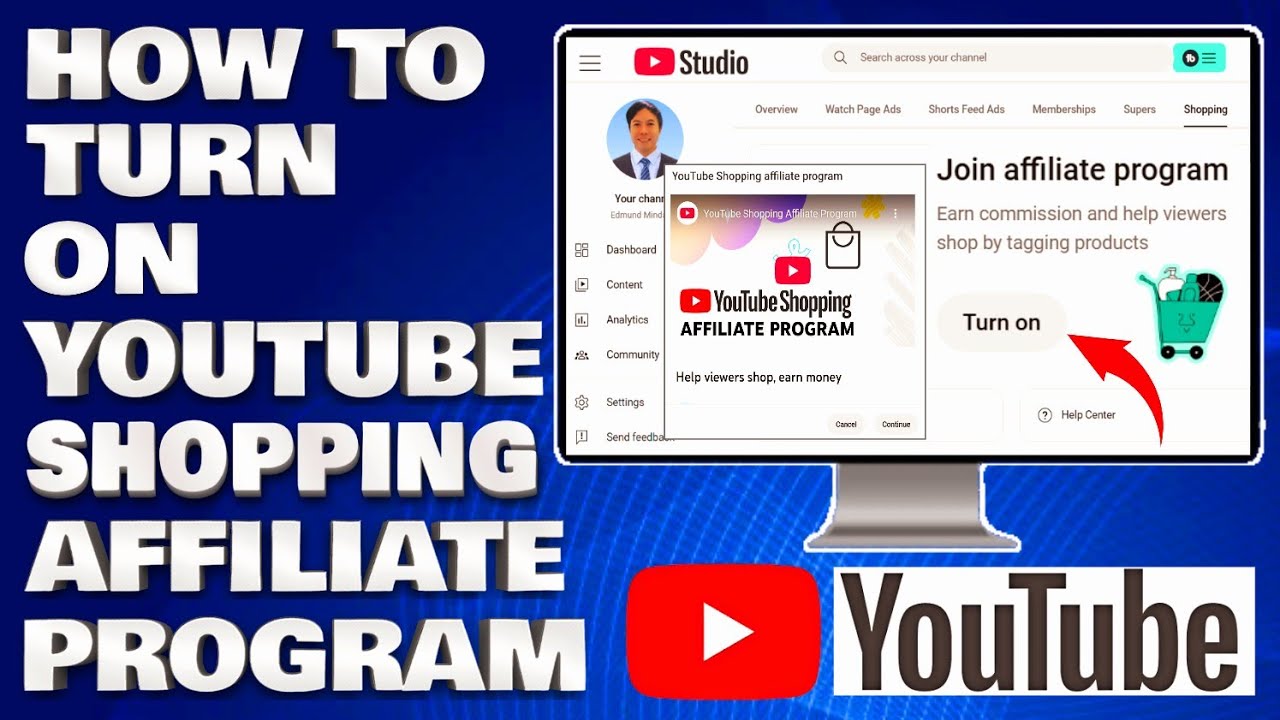 How To Turn On YouTube Shopping Affiliate Program 2025 Tagalog Tutorial ...