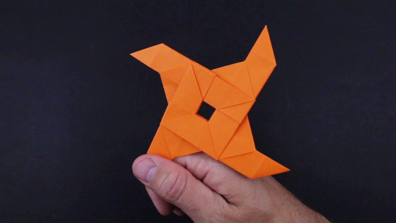 Comment faire un shuriken en papier. Shuriken en origami - YouTube