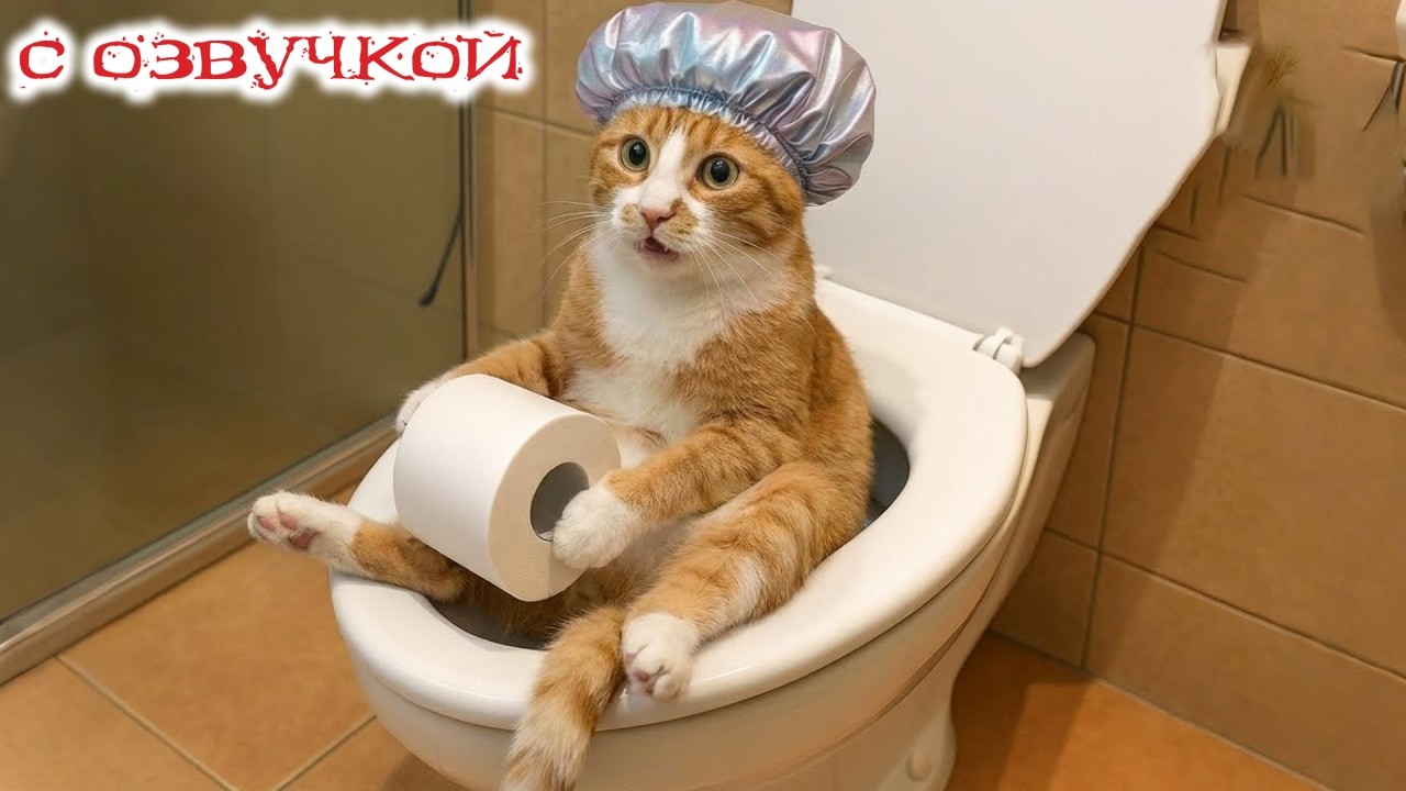 Приколы с котами! С ОЗВУЧКОЙ! СМЕШНЫЕ коты! Самые Смешные Животные 2026!