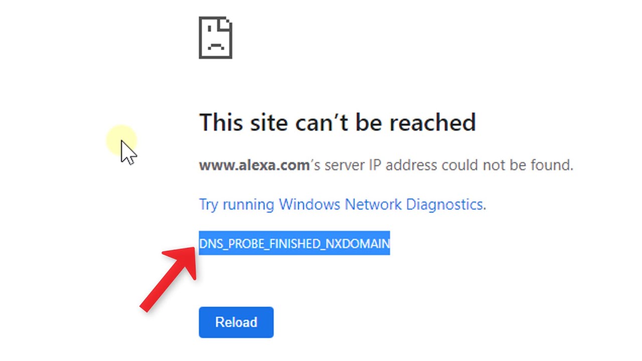 DNS_PROBE_FINISHED_NXDOMAIN in chrome [Solved]
