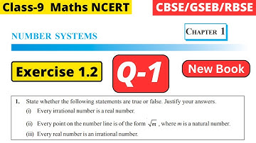 Class 9 Maths Chapter 1 Number Systems NCERT Exercise 1.2 Question 1 solved | CBSE GSEB RBSE