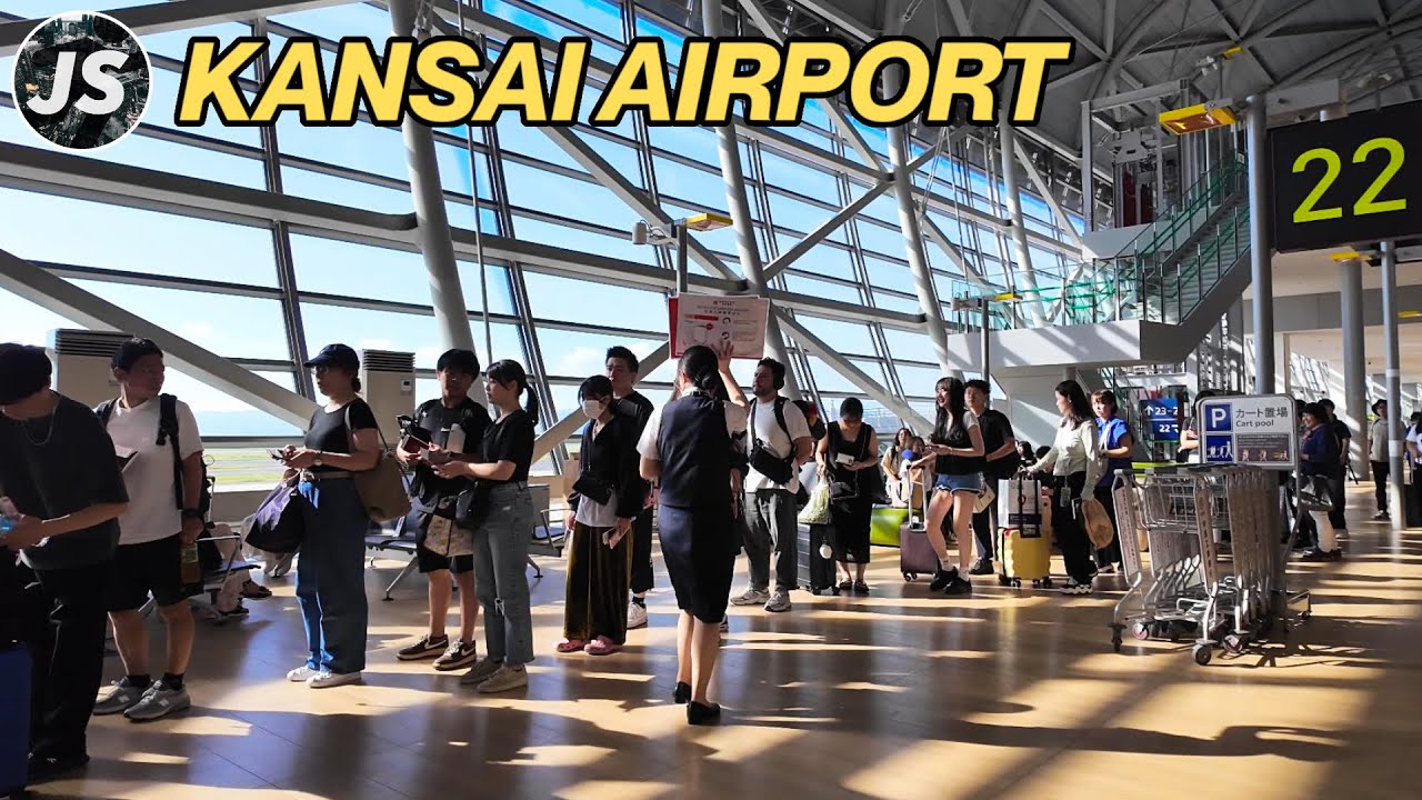 Kansai Airport (KIX) Departures and Asiana Flight to Seoul (Gimpo)