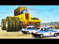 Beamng drive - Giants Machines Crushes Cars #12