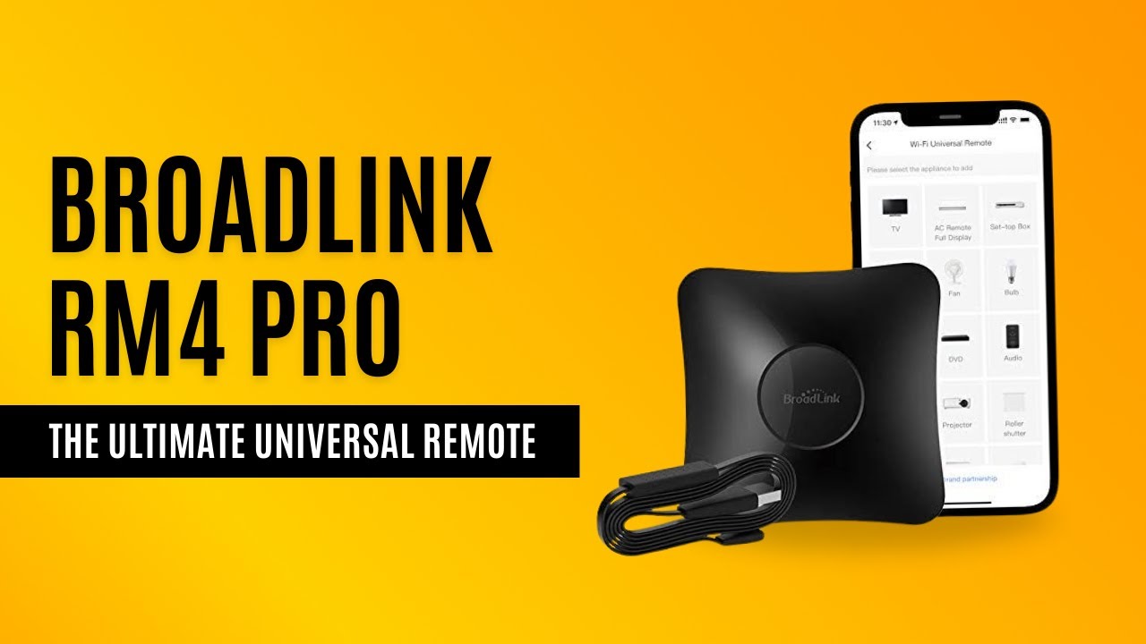 BroadLink RM4 Mini IR Universal Remote Control SETUP 