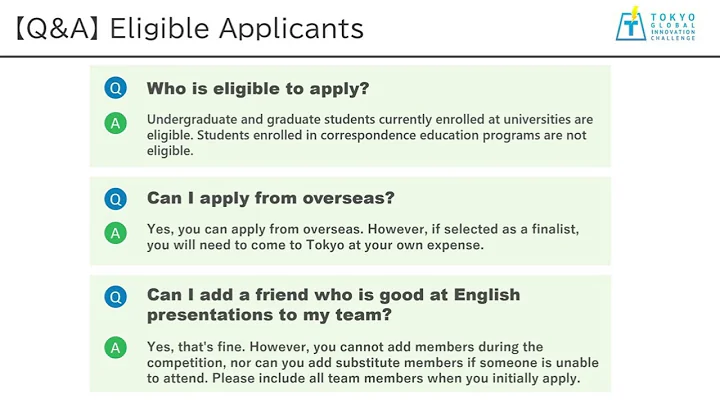 Tokyo Global Innovation Challenge Introduction