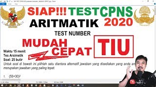 Test tiu cpns 2020 psikotest aritmatik , mudah cepat 001