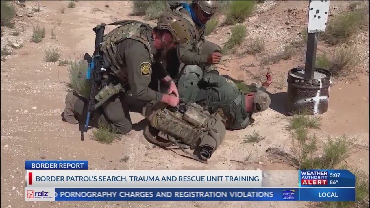 Border Patrol trains elite unit to assist agents, migrants - YouTube