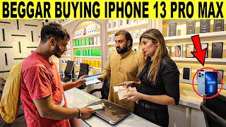 Beggar Buying IPHONE 13 Pro Max With CHEQUE - Rich Beggar @SmartiesPrankTV