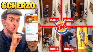 ORDINO BURGER KING di NOTTE e SVEGLIO MIO PAPÀ MENTRE DORME! *SCHERZO LEGGENDARIO*