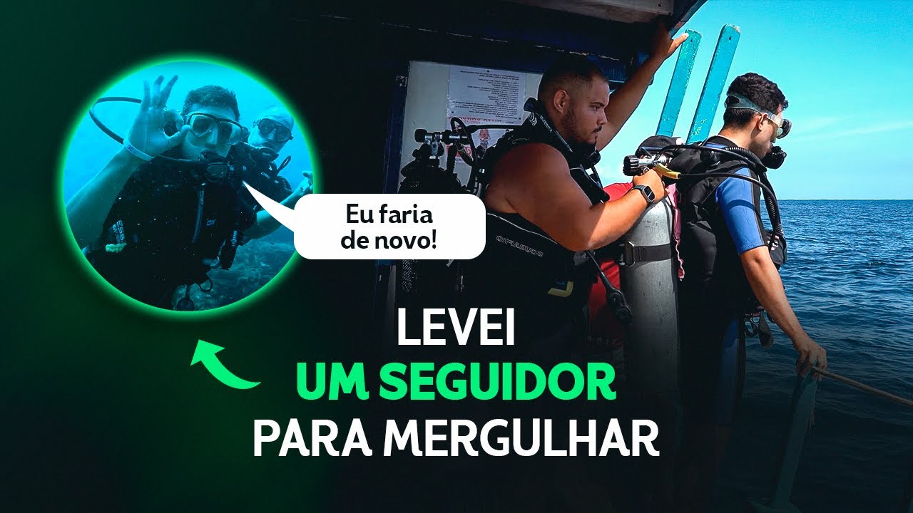 Levei um Inscrito para Mergulhar no Mar