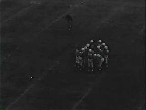 Approx. last 4 minutes of the 1950 game film. Remainder of the game and the 1951 game film for the same teams are posted on Google video.