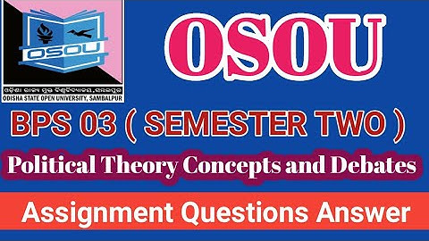 OSOU assignment exam questions 2022।। OSOU assignment answer।। OSOU assignment questions BPS 03।।
