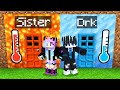 FIRE vs ICE DOOR Survival Battle in Minecraft!  Ft.@DRKlimitless@Drkbabu_28