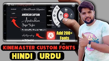 How To Add Custom Fonts in KineMaster Without Any App | KineMaster Me Font Kaise Add Kare