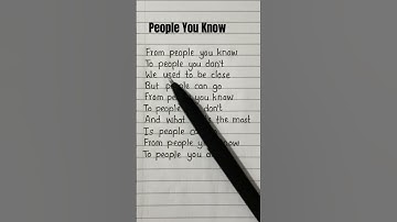 People You Know ~ Selena Gomez song 🎵 lyrics #selenagomez #peopleyouknow #lyrics #song #trending