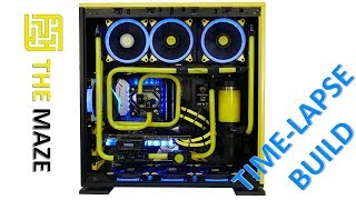 "THE MAZE" In Win 303 water cooling pc time-lapse build