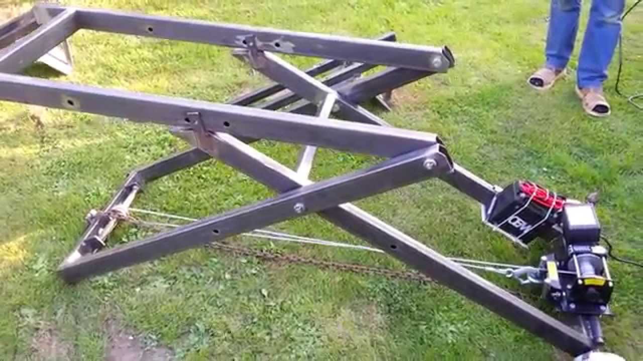 fabriquer une table élévatrice lève quad lève moto 