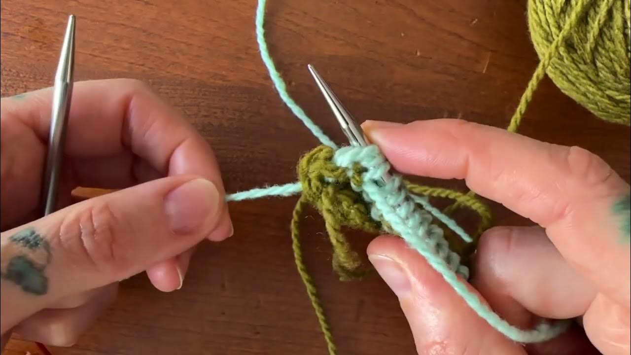 Knitting Tutorial Managing color changes with an Icord edge YouTube