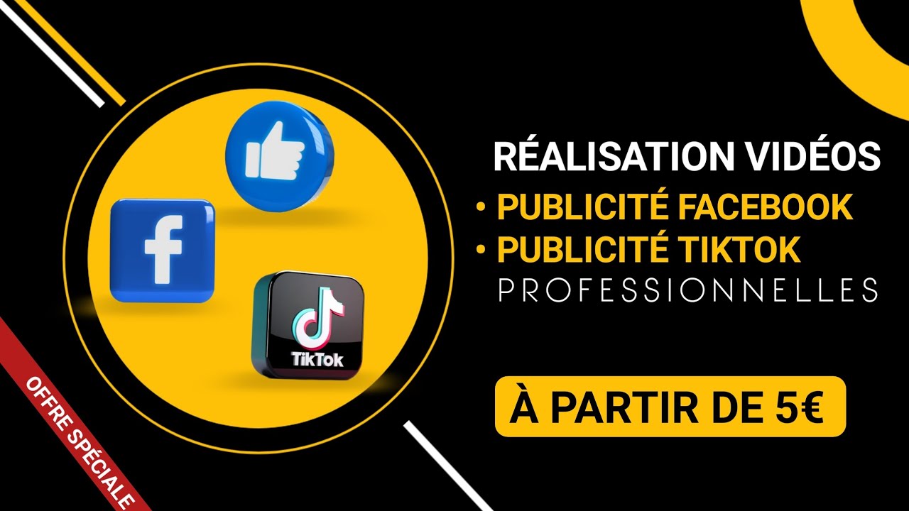 créer votre vidéo publicitaire pro pour Facebook/ Instagram / Snapchat