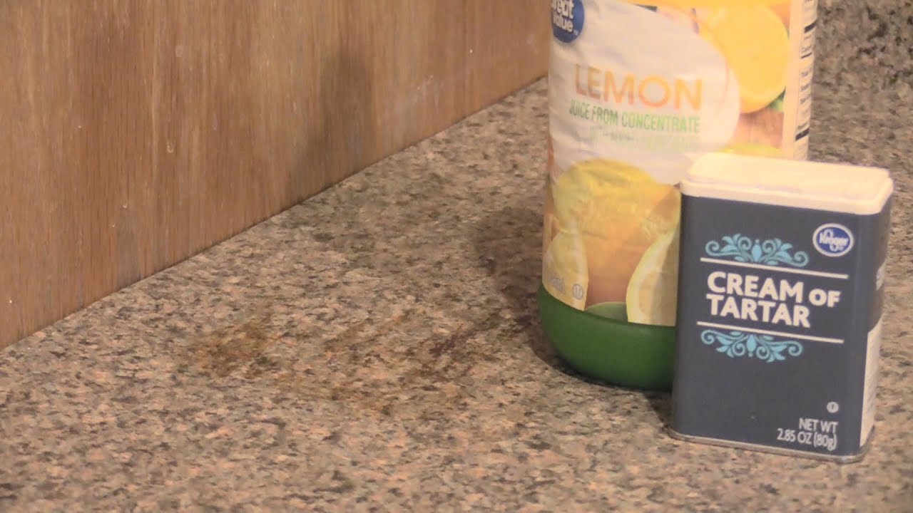 How To Remove Rust From Countertop Easy Youtube