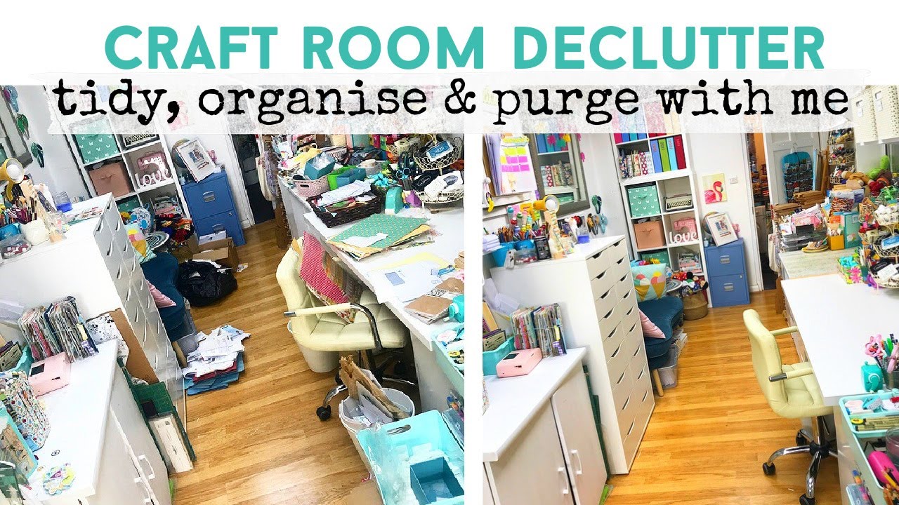 Are You Overwhelmed With Your Craft Supplies? Let's Declutter/Organize! 