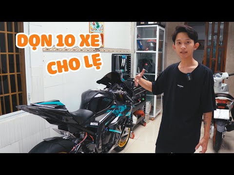 Dọn 1 lần 10 chiếc xe: BMW S1000RR, Ex68, Vario, Vespa,.. đam mê là đây chứ đâu