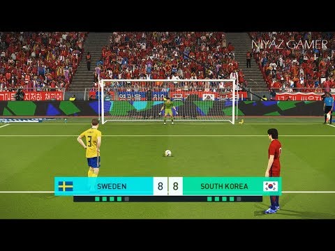 SWEDEN vs SOUTH KOREA | Penalty Shootout | PES 2018 Gameplay PC