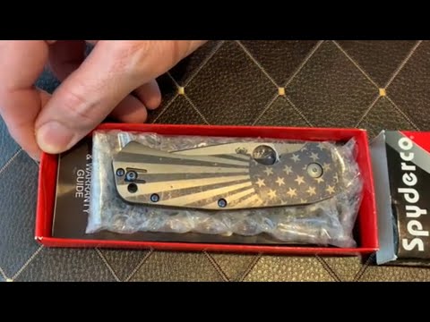 Custom OG Spyderco Slyz Bowie from Blades we Love!!