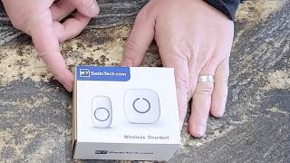 Unboxing the SadoTech wireless doorbell set