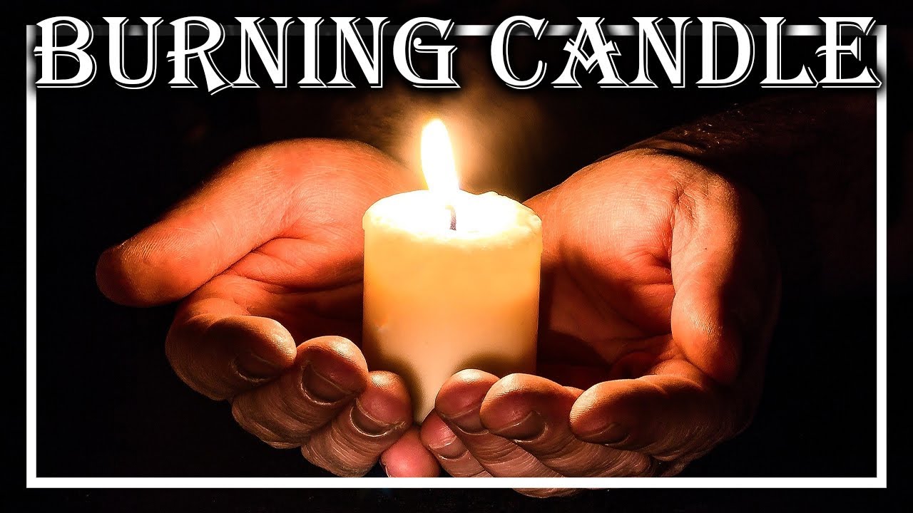 🔥 BURNING CANDLE 🔥 EMPTY ROOM AMBIENCE SOUNDS Meditation, Relaxation