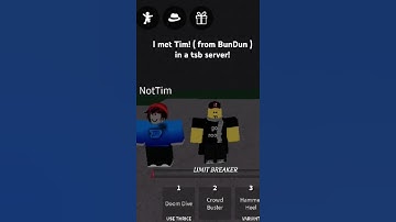 I met Tim ( from BunDun ) in a tsb server! #roblox #tsb #saitamabattlegrounds