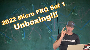 2022 Microeconomics FRQ Set 1 Answers! (Best Guess)