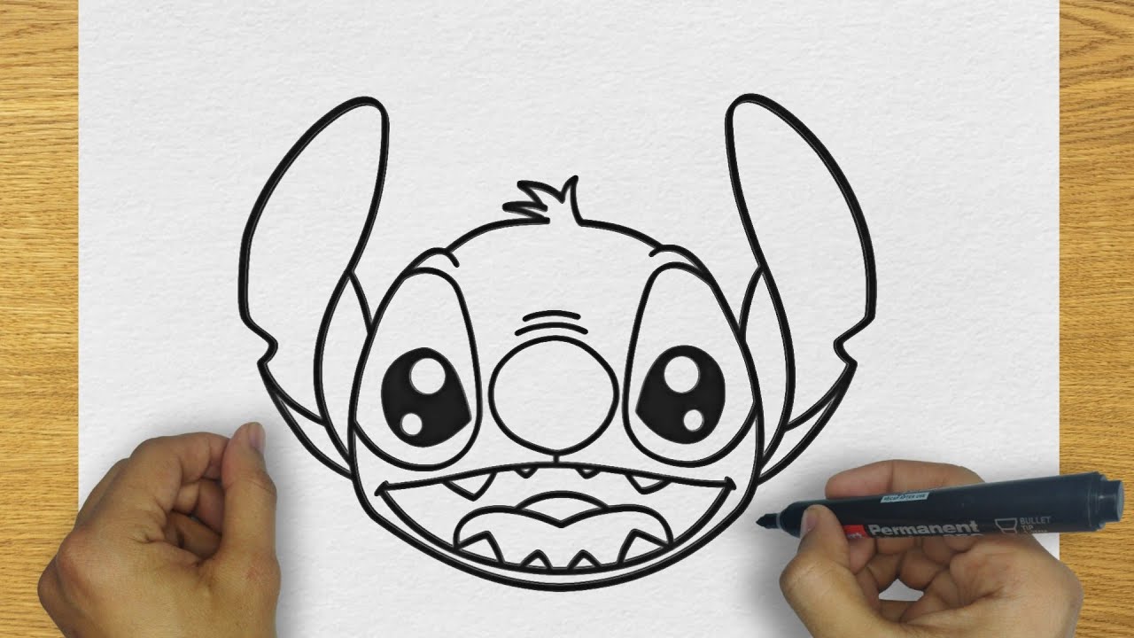HOW TO DRAW STITCH FACE STEP BY STEP DRAWING STITCH FACE EASY YouTube HOW TO DRAW STITCH FACE STEP BY STEP DRAWING STITCH FACE EASY YouTube