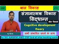 संज्ञानात्मक विकास सिद्धांत जीन पियाजे l Cognitive development theory by VK Sir
