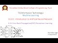 6.16 Error Back Propagation(EBP) Perceptron Learning | Artificial Neural Network | Machine Learning