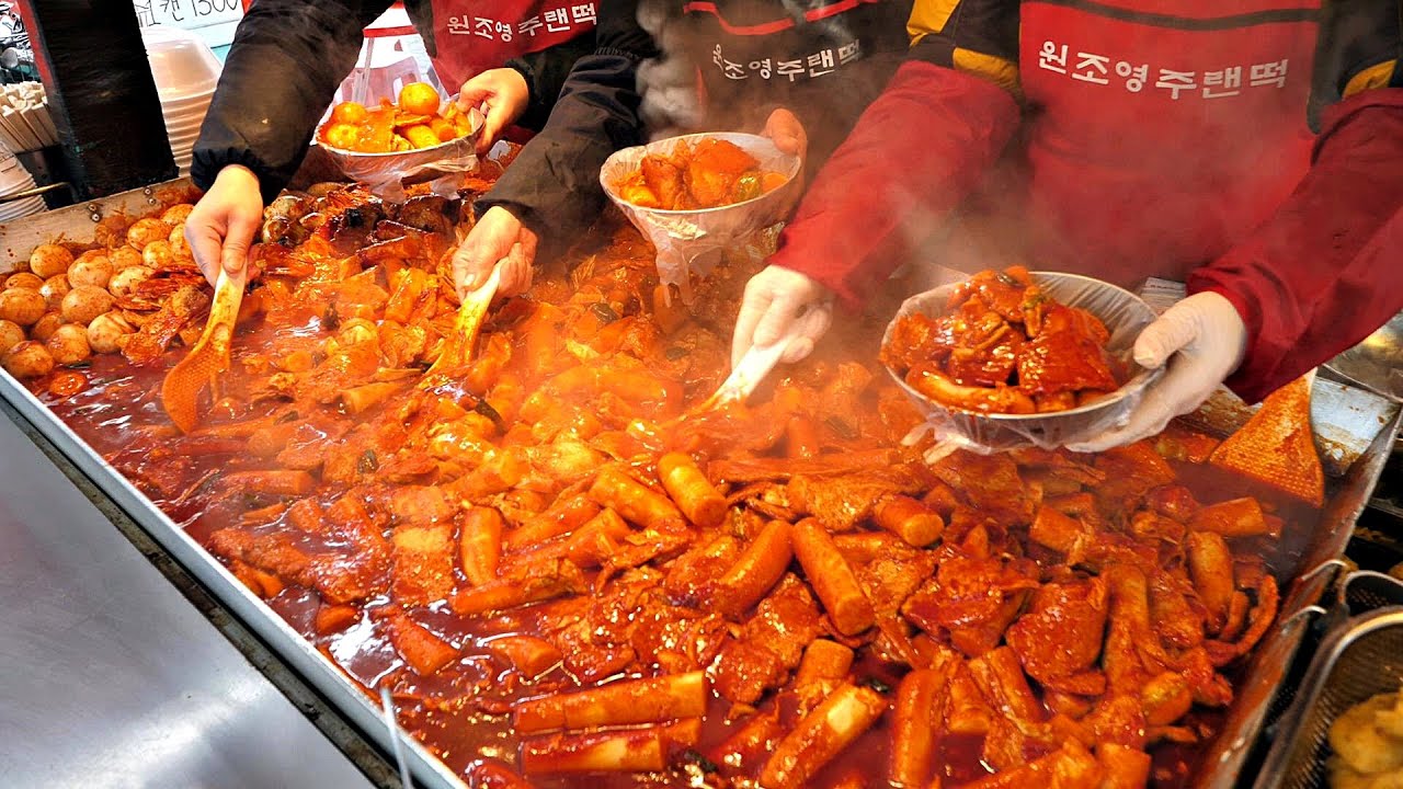 Это настоящий корейский ттокпокки с 40-летней историей!! / korean street food